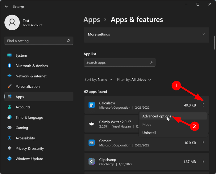 reinstall calculator app in Windows 11 pic8