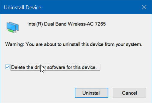 reinstall the Wi-Fi driver in Windows 10 pic6