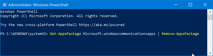reinstall the mail app in Windows 10
