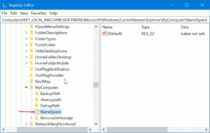 remove 3D objects folder from this PC in Windows 10 pic2