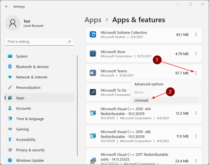 remove chat icon from taskbar in Windows 11 pic4