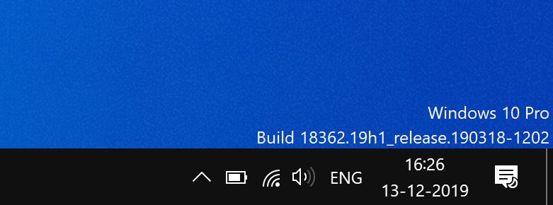 remove watermark from Windows 10 desktop