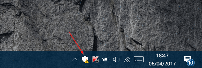 remove windows defender security center icon from system tray in Windows 10 pic1
