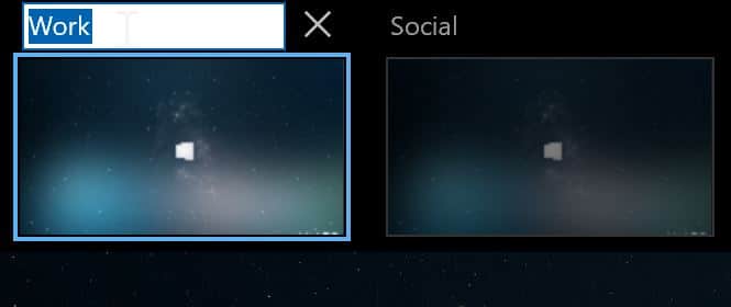 rename Windows 10 virtual desktops