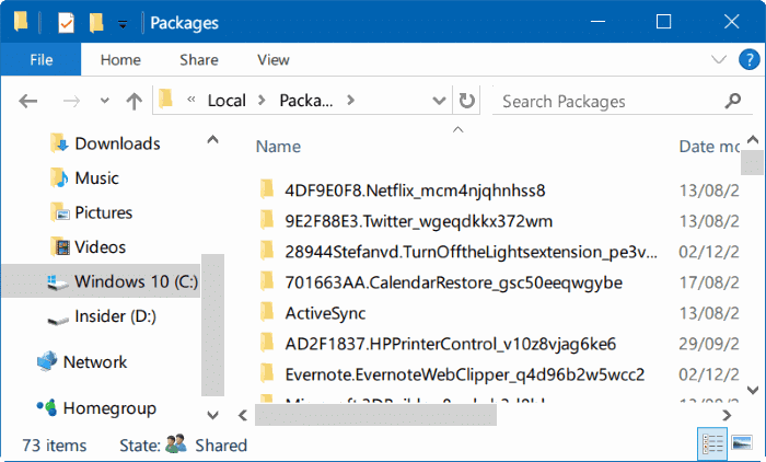 reset Microsoft Edge in Windows 10 pic2