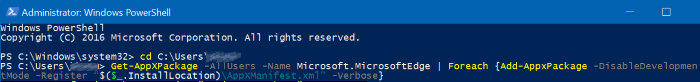 reset Microsoft Edge in Windows 10 pic7