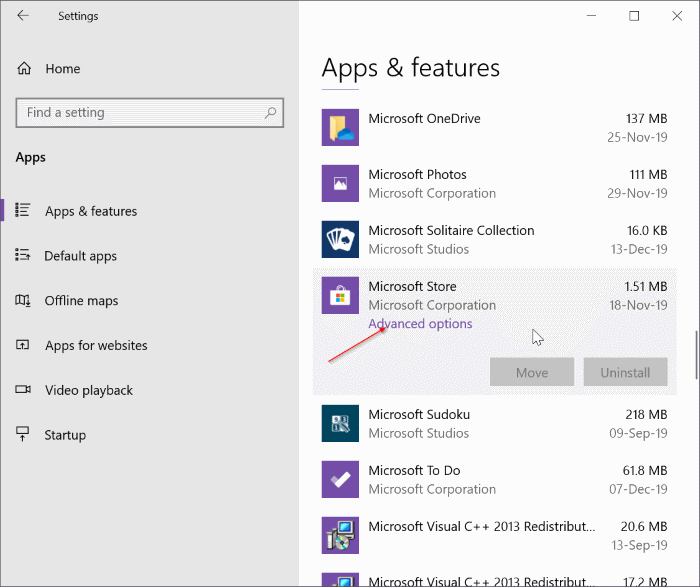 reset and clear store cache in Windows 10 pic5