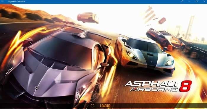 reset asphalt 8 airborne Windows 10