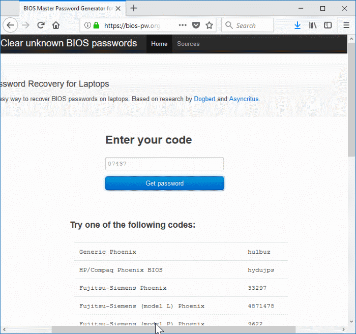 reset bios password on Windows 10 PC with ease pic3