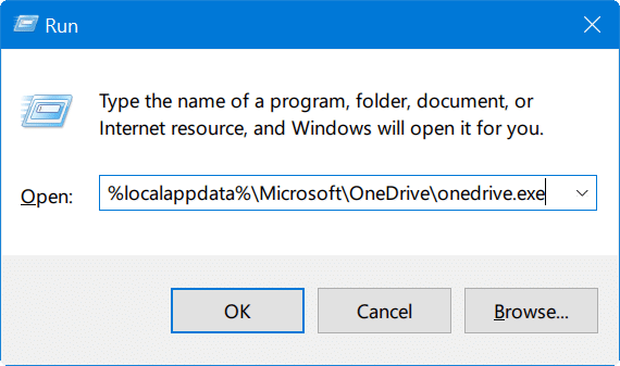 reset onedrive in windows 10 pic2