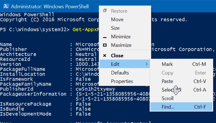 reset or reinstall Calculator in Windows 10 step3
