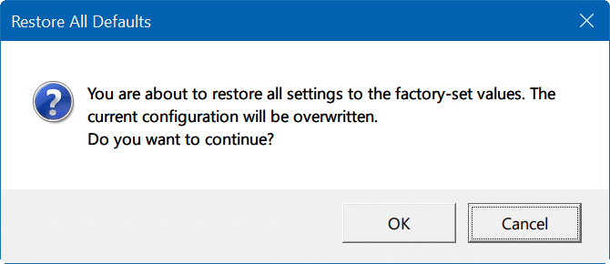 reset touchpad settings Windows 10 pic4