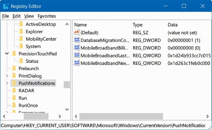 reset windows registry in Windows 10