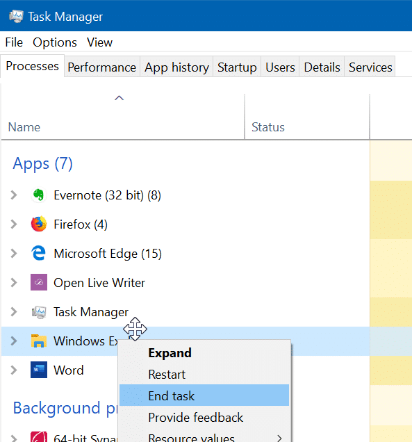 restart Start menu in Windows 10 pic5