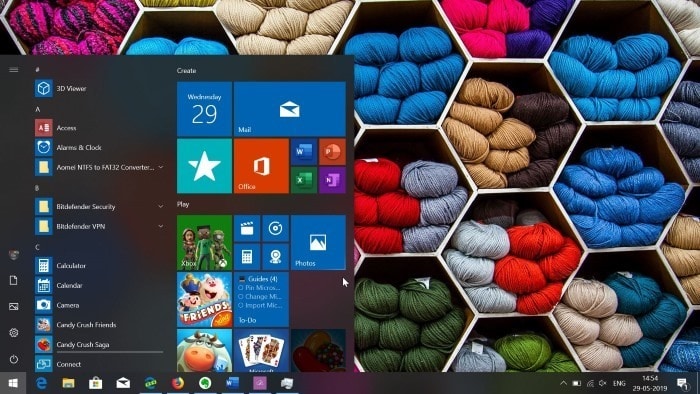 restart the start menu in Windows 10