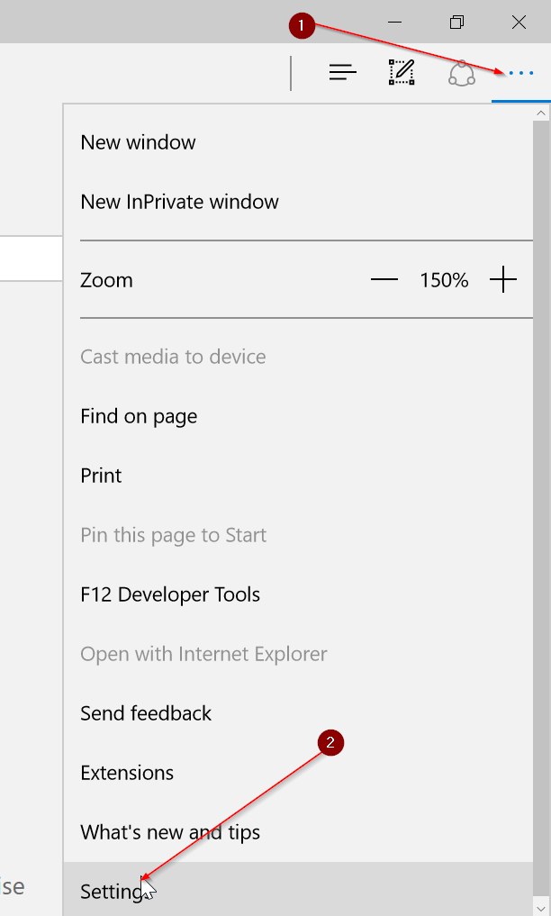 restore previous session tabs in Edge pic01