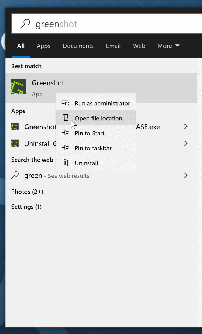 run programs as administrator by default in Windows 10 pic1