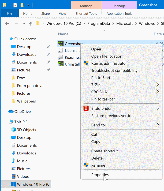 run programs as administrator by default in Windows 10 pic2