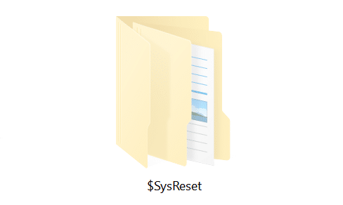 safely delete $sysreset folder in Windows 10 pic01