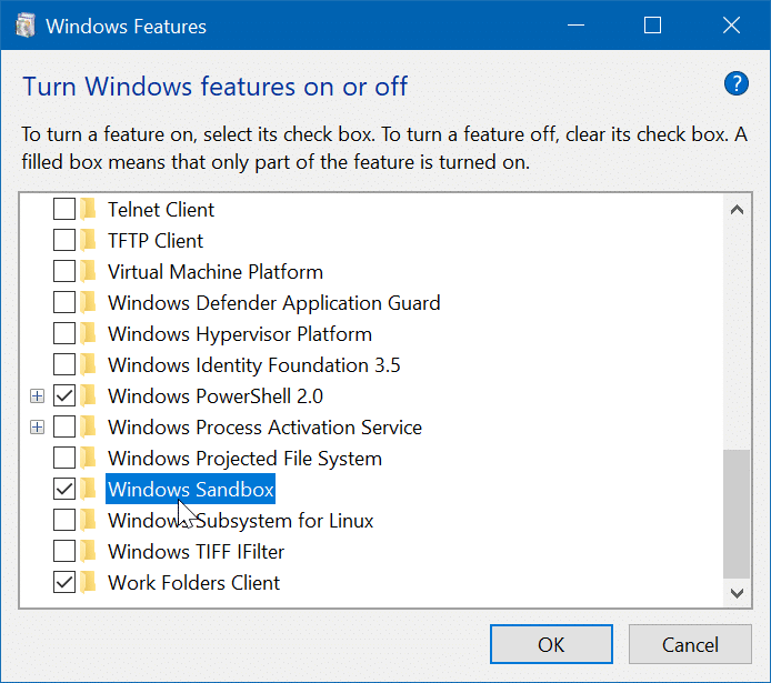 safely run untrusted programs in Windows 10 pic2