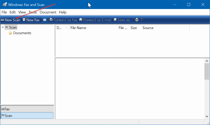 save scanned documents and pictures as PDF in Windows 10 pic01