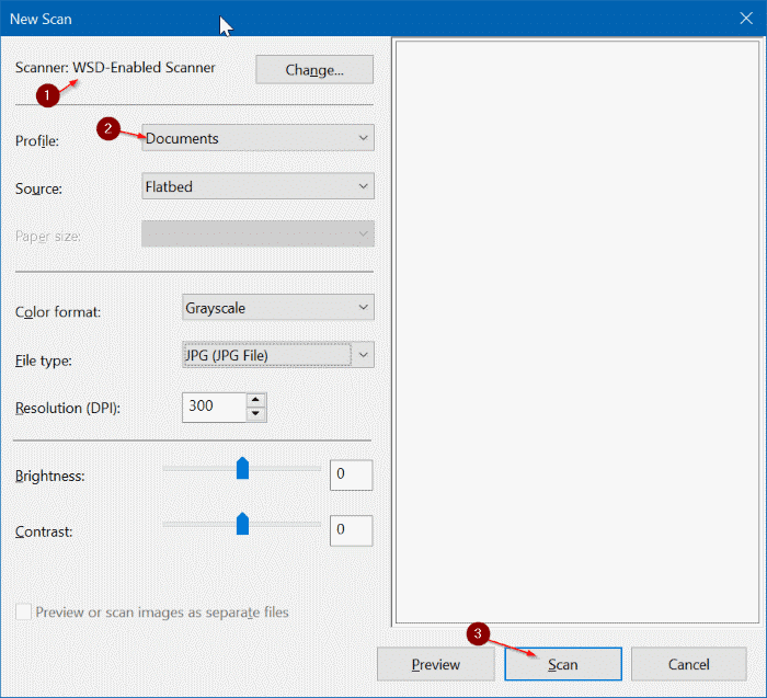 save scanned documents and pictures as PDF in Windows 10 pic02