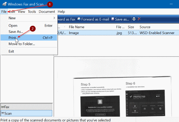 save scanned documents and pictures as PDF in Windows 10 pic03