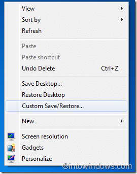 save and restore deskstop icon positions