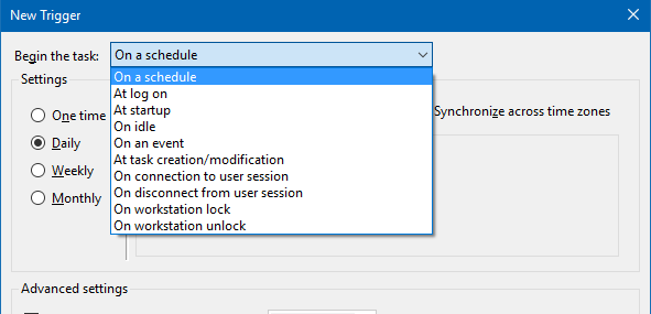 schedule windows defender scan in Windows 10 step7.1