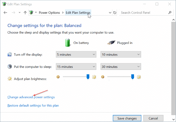 screen brightness not increasing in Windows 10 pic3