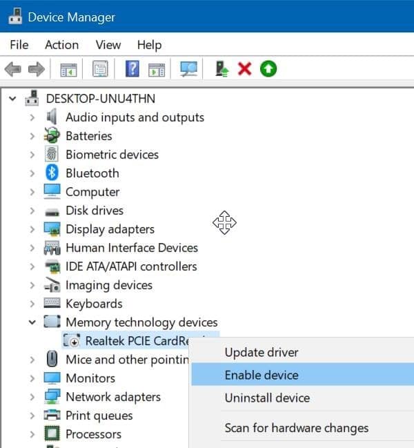 sd card not showing up in Windows 10 File Explorer pic8