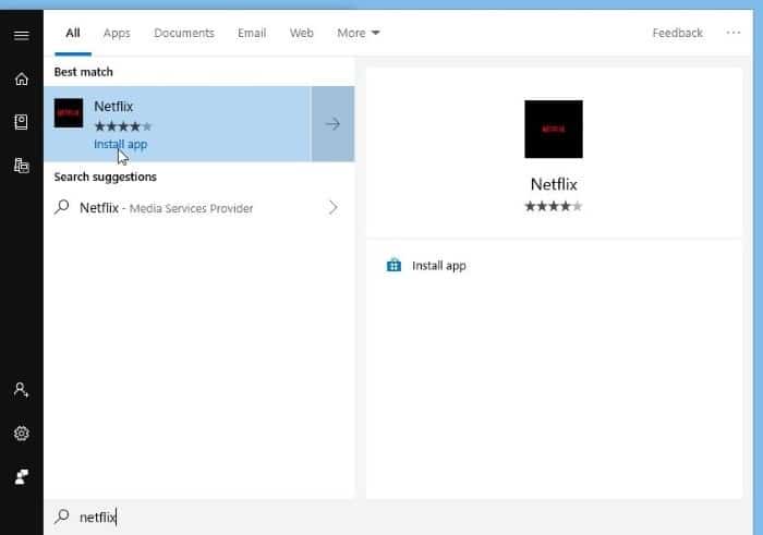 search missing from Store in Windows 10 pic1