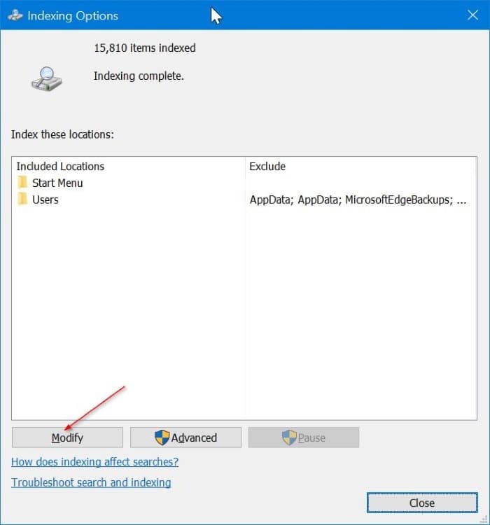 search the entire Windows 10 PC for a file in Windows 10 pic1