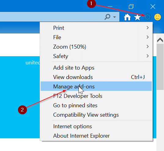 set Google as default search engine in Internet Explorer in Windows 10 pic1