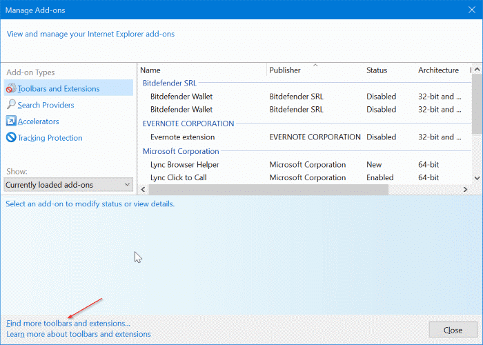 set Google as default search engine in Internet Explorer in Windows 10 pic2