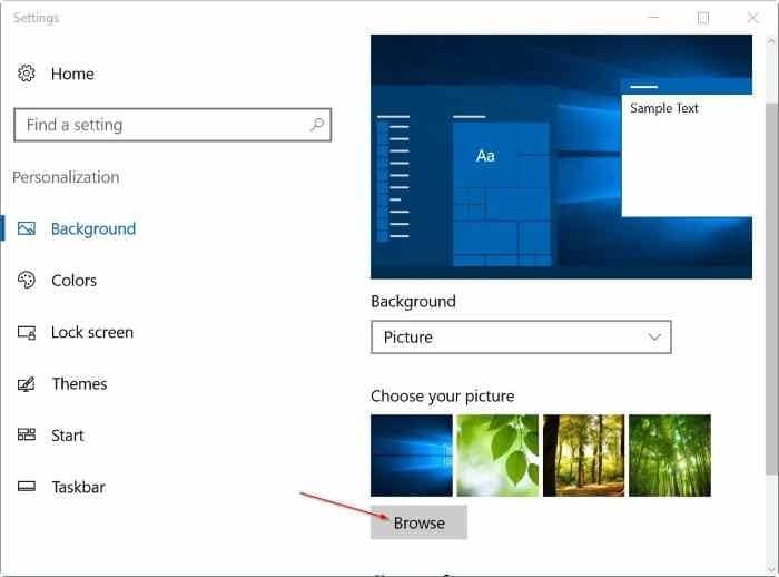 set different wallpapers for multiple monitors in Windows 10 step3