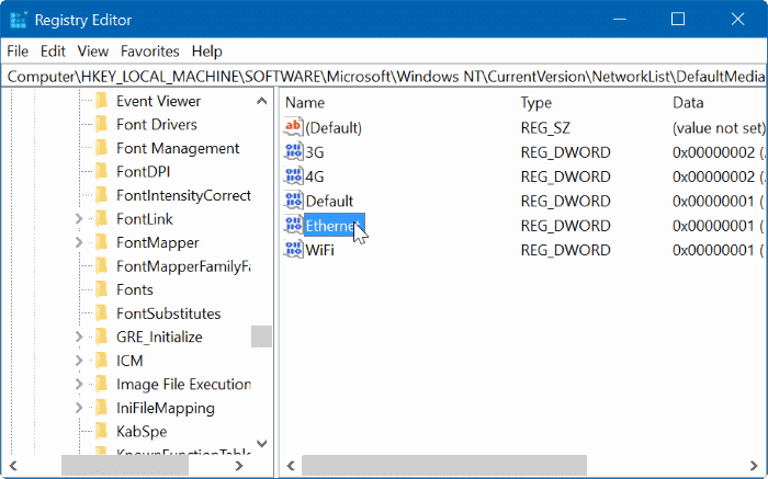 set ethernet connection as metered in Windows 10 pic8