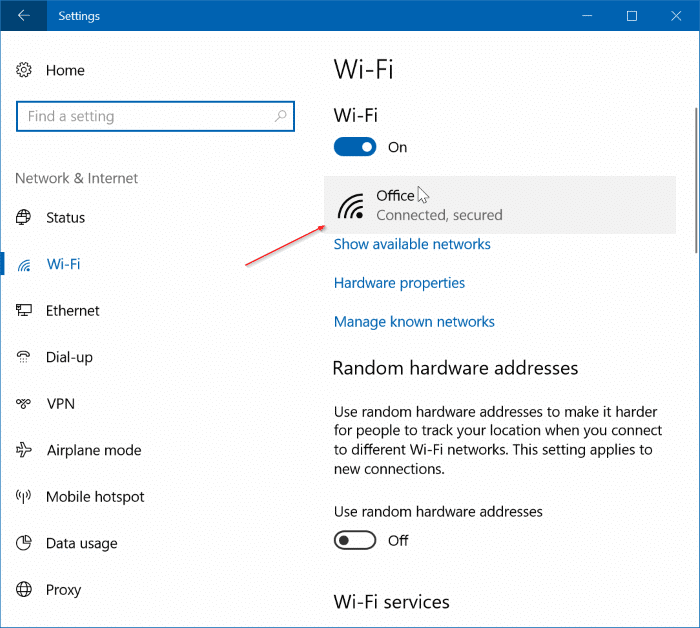 set network location to public or private in Windows 10 pic1