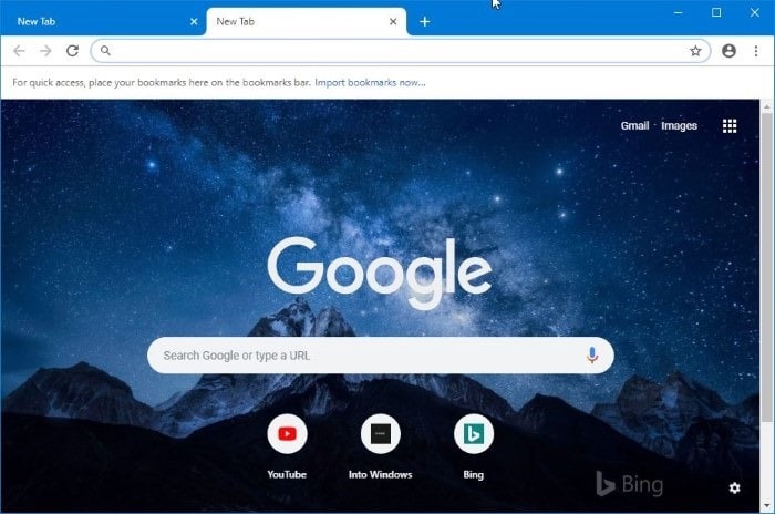 set picture as Chrome new tab page background pic01
