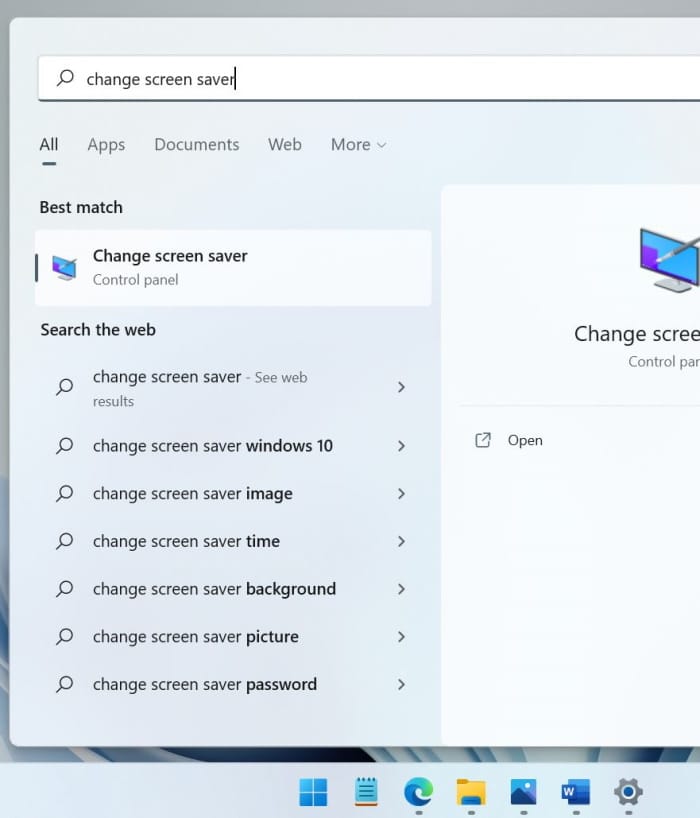 set screen saver in Windows 11 pic01