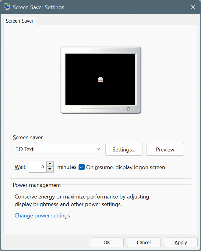set screen saver in Windows 11 pic4