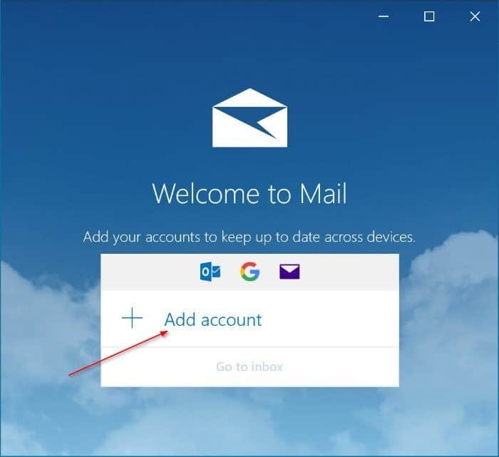 set up and add Gmail to Windows 10 mail