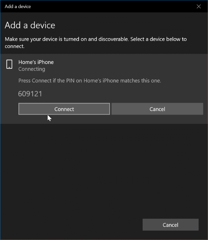 set up dynamic lock in Windows 10 pic8