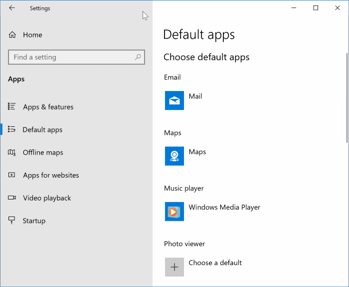 set windows media player as default in Windows 10 pic3