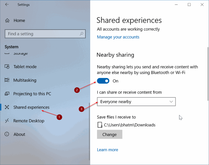 share files between Windows 10 computers pic1