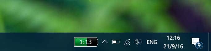 show battery percentage on taskbar in Windows 10 pic1.1