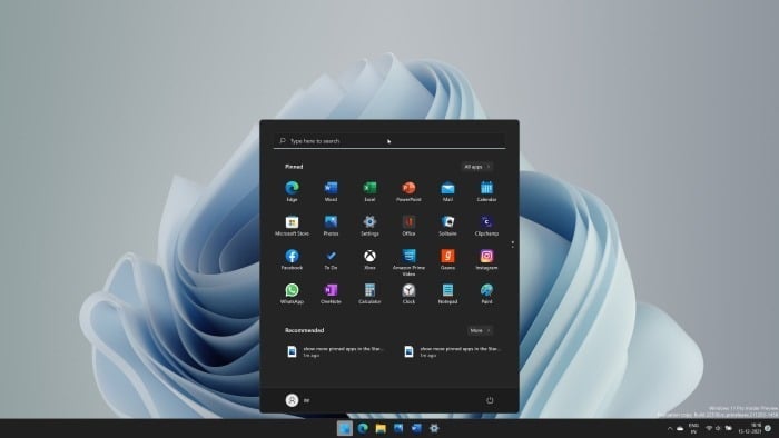show more pinned apps in the Start menu Windows 11 pic4
