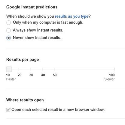 show more search results per page in Google