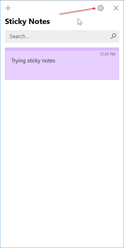 sign in or out of sticky notes in windows 10 pic6
