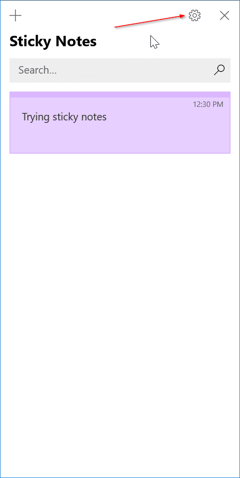 sign in or out of sticky notes in windows 10 pic6